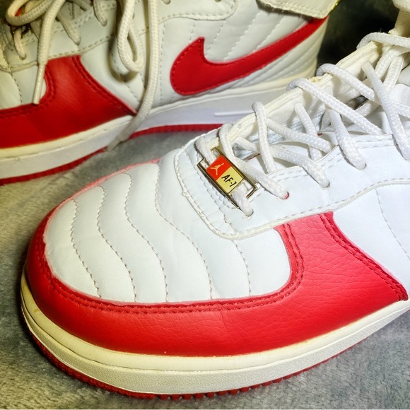 RARE Nike Air Jordan fusion best of both worlds af7 red and white 2007 - Picture 11 of 15